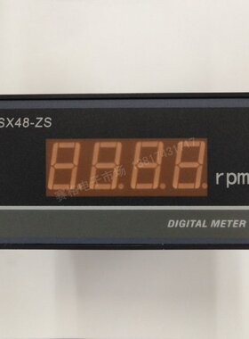 SX48-ZS 微电脑转速表15-9999转分 RPM NPN传感器信号线速表YX-94