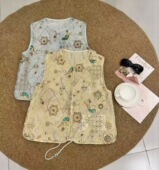 新款 26春季 重工蕾丝刺绣国风马甲上衣 现货