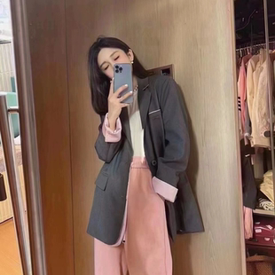 气质款 魅丽女孩两粒扣宽松长袖 外套1185 现货