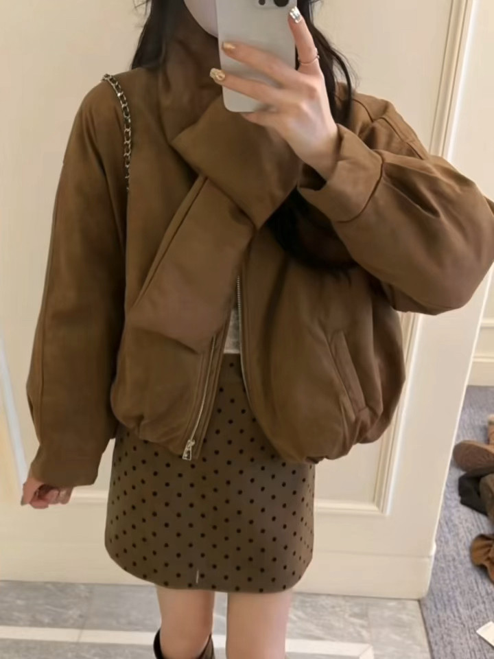 【现货】25冬季新款美拉德色围脖羽绒服外套波点半身裙两件套,女装/女士精品,时尚套装,淘宝优惠券,粉丝福利购,淘宝优惠卷