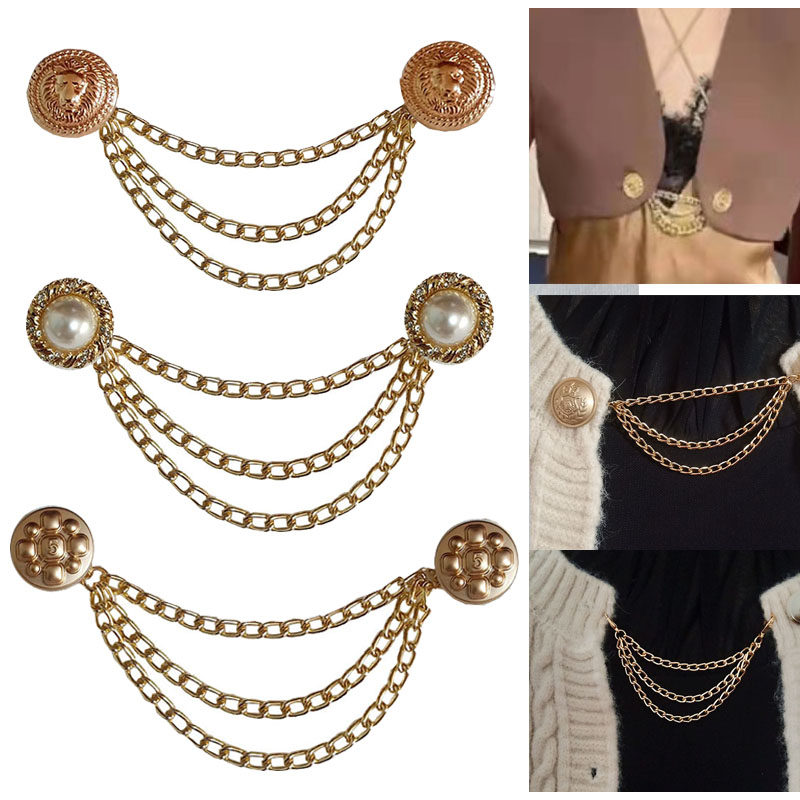 男女服装配饰小香风链条纽扣可拆卸开衫领口装饰连接固定金属扣,服饰配件/皮带/帽子/围巾,袖扣,淘宝优惠券,粉丝福利购,淘宝优惠卷