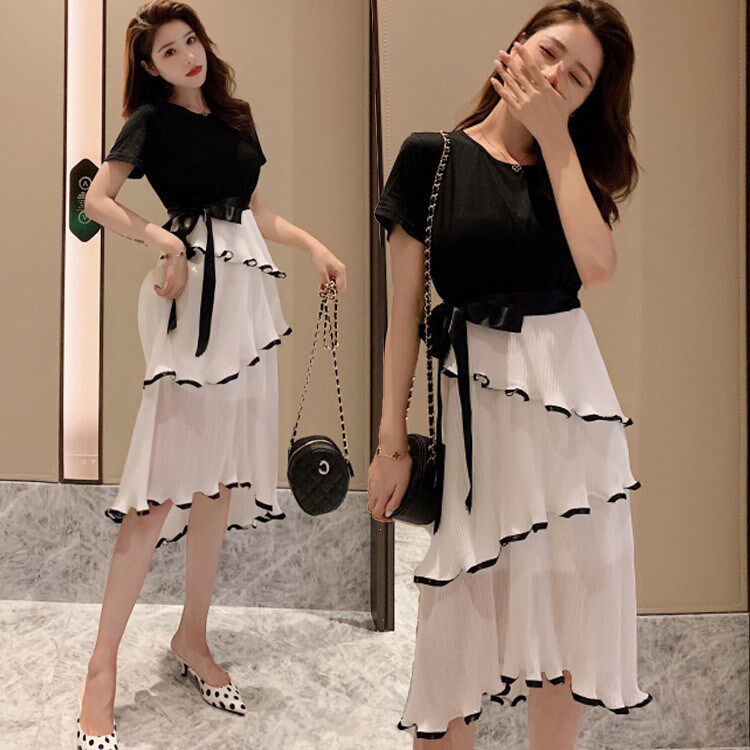 大码微胖女人遮肚显瘦网红雪纺裙洋气减龄胖妹妹连衣裙2019新款夏|ruв категории Женская одежда, женской одежды - от Buy2taobao.com для оказания профессиональной услуги покупки агента Taobao