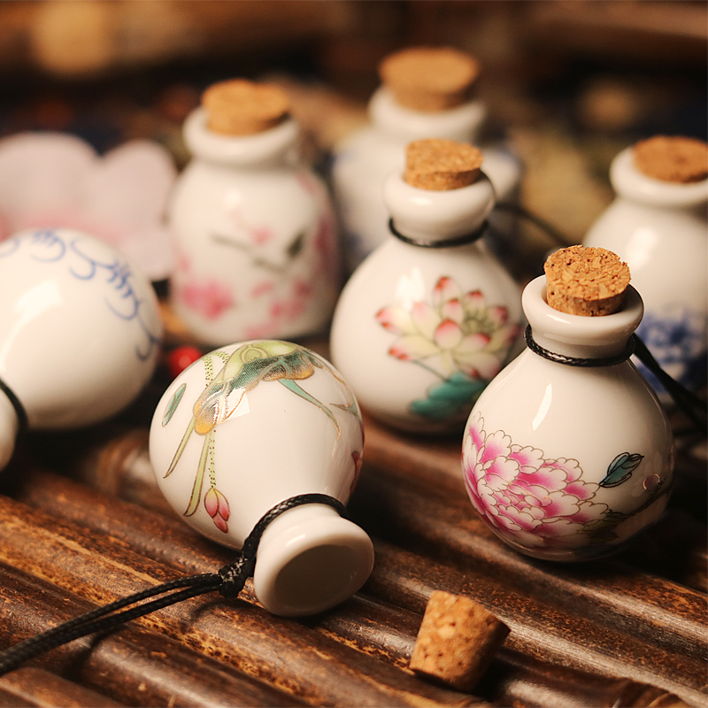 香薰瓶民族风毛衣链礼物香水瓶