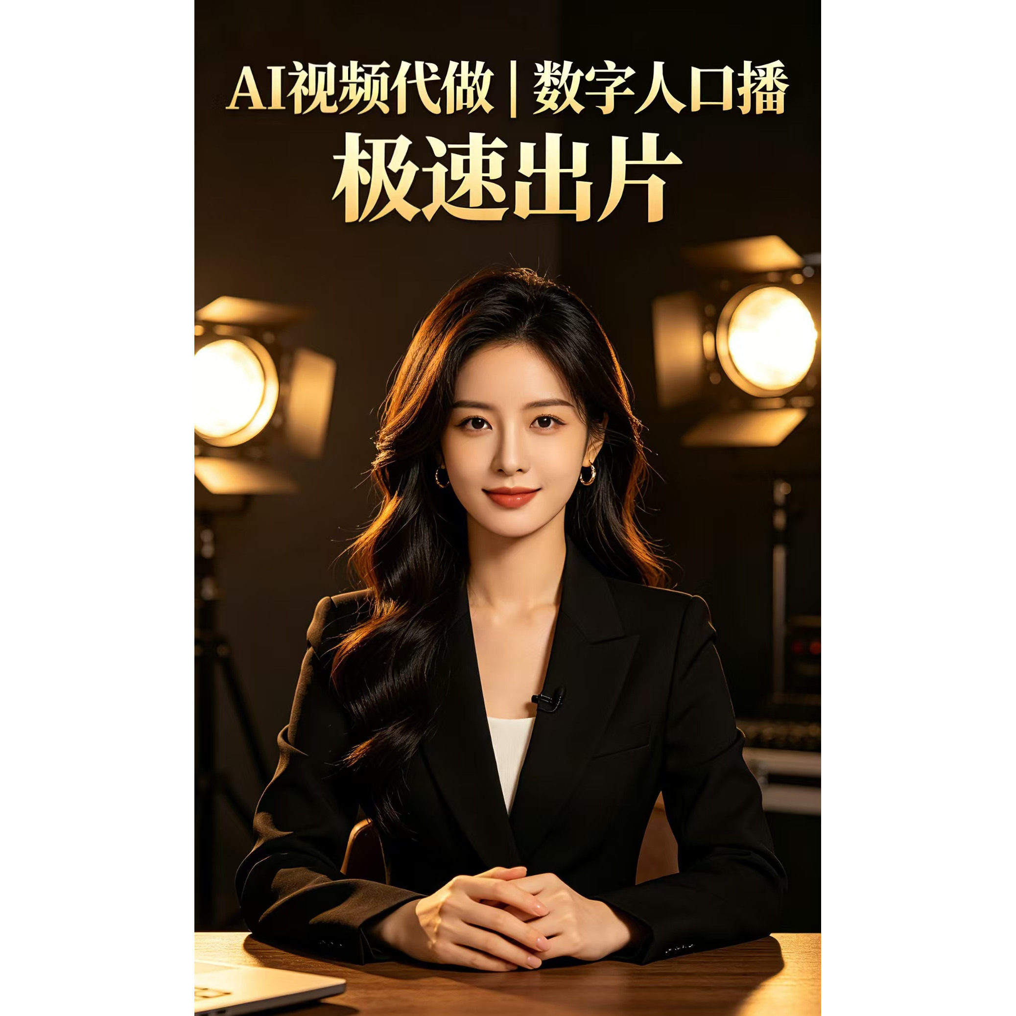 AI 视频代做数字人口播短视频剪辑图文转视频抖音口播定制