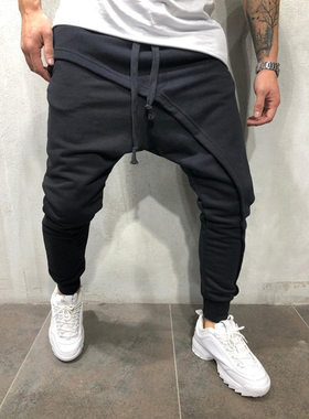 menclothes分层慢跑裤eB