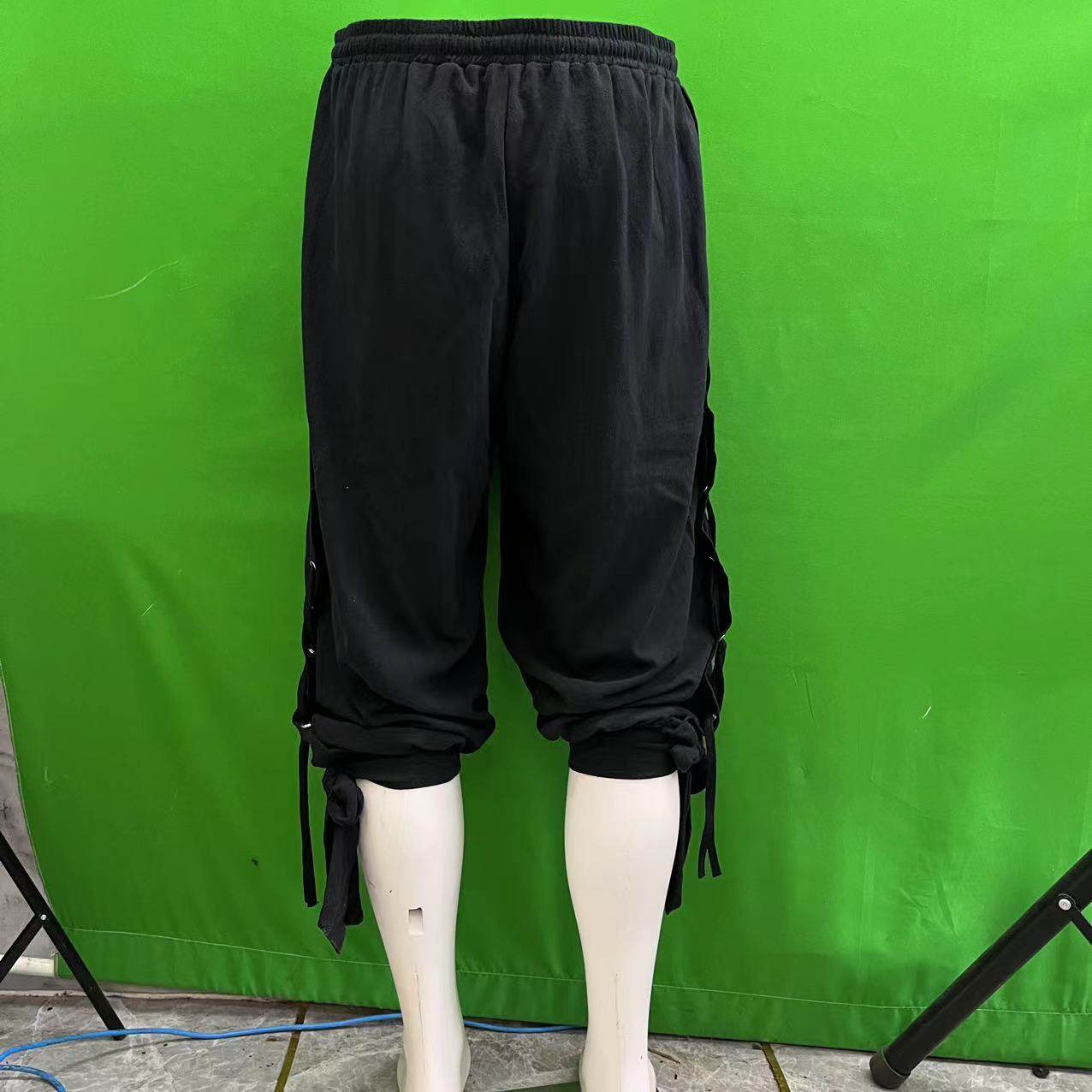 men clothes男士短裤柳订复兴海盗裤中世纪维京系带紧身裤哥特式,男装,短裤,淘宝优惠券,粉丝福利购,淘宝优惠卷