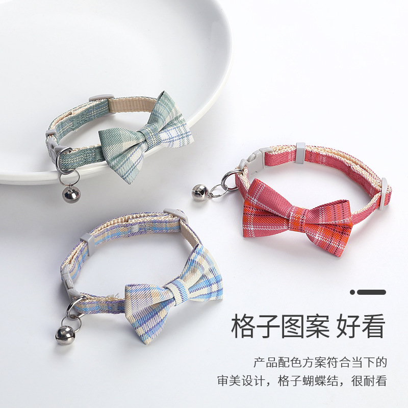 哒哒熊猫咪项圈蝴蝶结