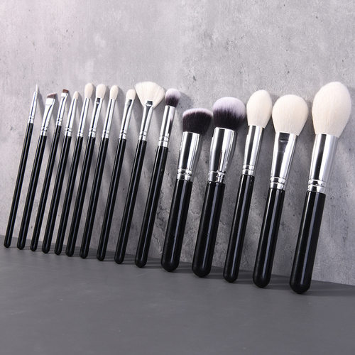 15Pcs Professional Wool Eyeshadow Face Makeup Brushes Kit