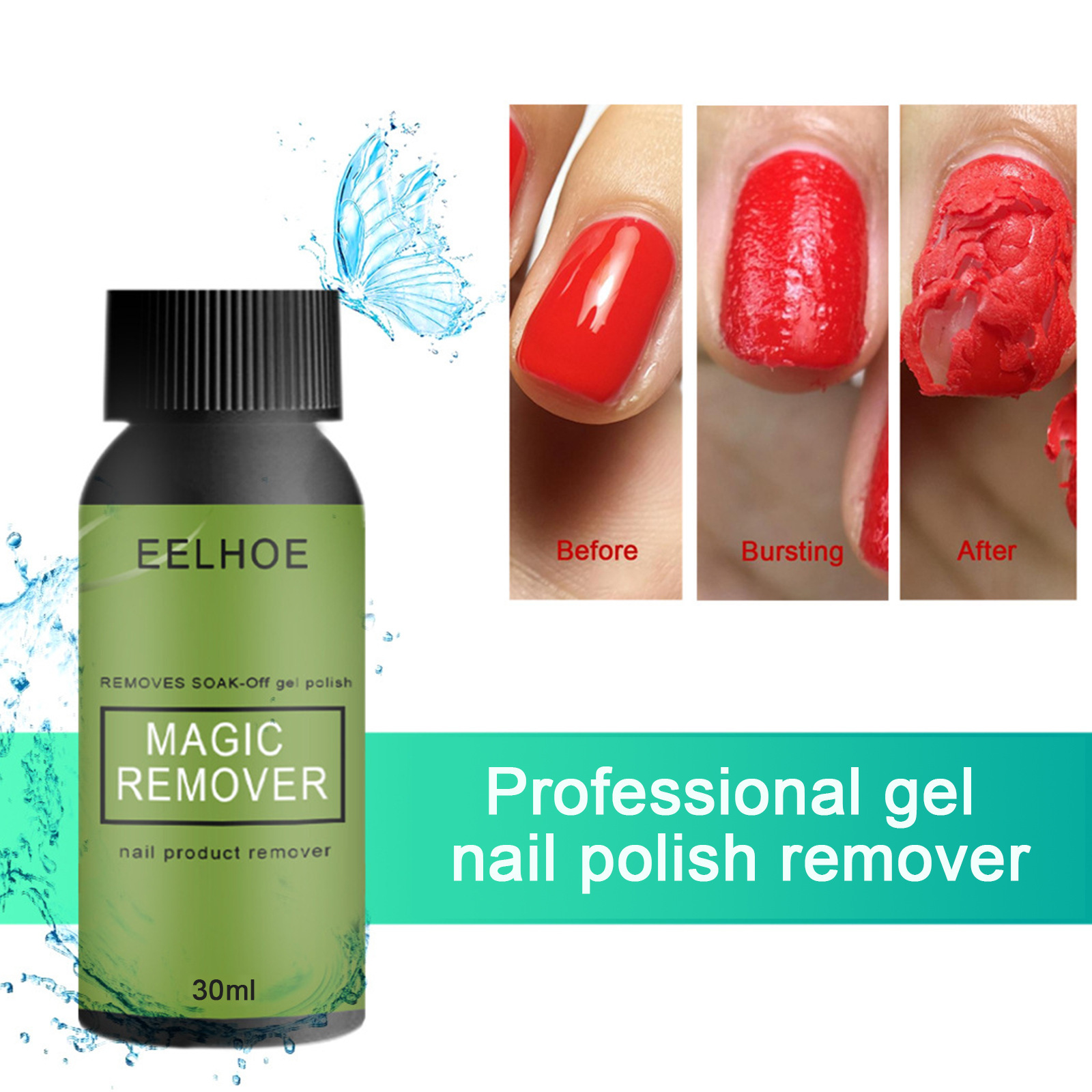 30/50ml Magic Remover Nail Gel Polish Remover UV Gel Poli