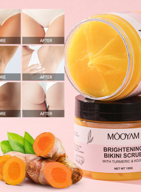 Turmeric Kojic Acid Body Scrub Strong Whitening Bikini Area