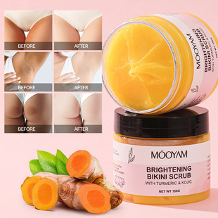 Turmeric Kojic Acid Body Scrub Strong Whitening Bikini Area