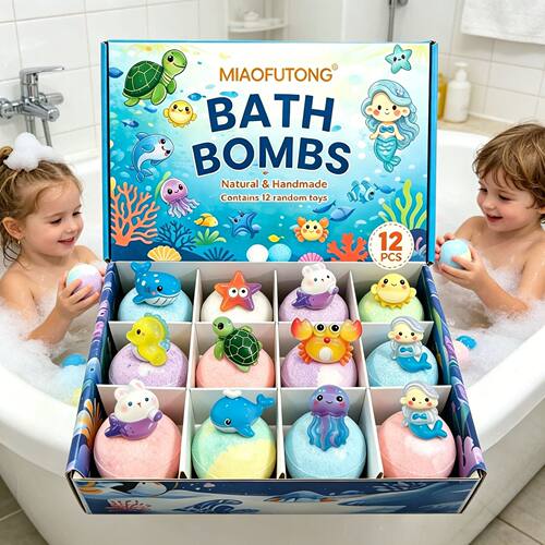 Ocean toy bath salt ball set, bathing 海洋玩具浴盐球套盒