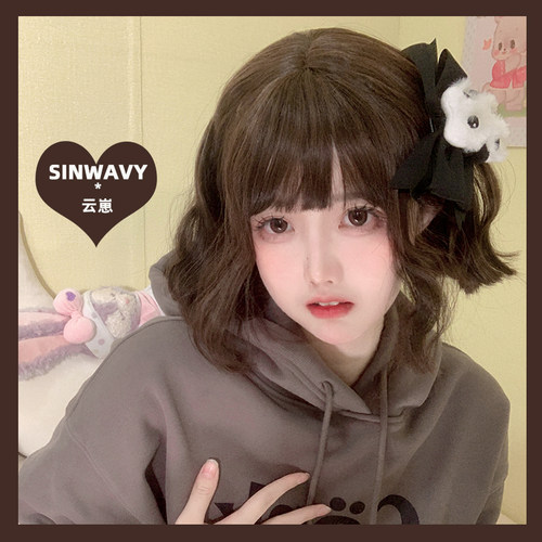 洛丽塔金色洛丽塔短卷发可爱风