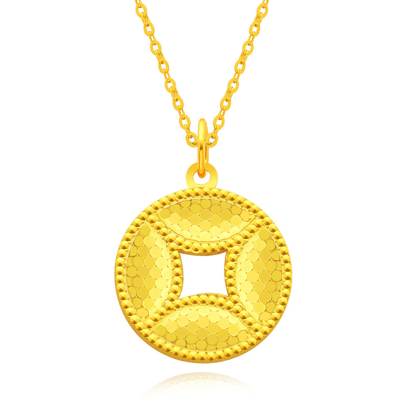 金六福纯银项链女生轻奢小众高级感2024年新款情人节礼物送女友