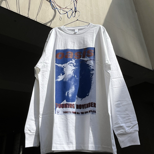 回路商店   绿洲乐队 oasis 手工套色印刷250克T恤  送版画