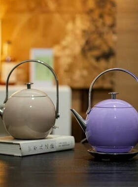 己颜电热水壶304不锈钢泡茶专用小型家用烧水壶高颜值提梁玲珑壶
