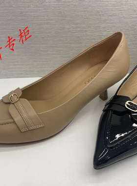 tigrisso蹀愫正品女鞋2025年秋季尖头浅口细高跟单鞋女TA65573-50