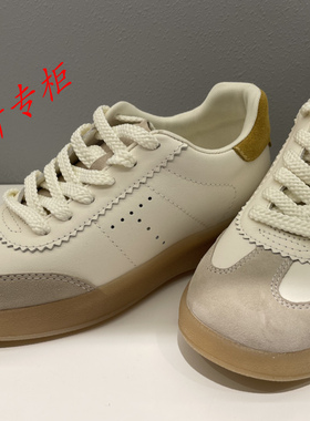 蹀愫专柜正品2025春季厚底德训鞋女板鞋拼色运动休闲鞋TA65324-51