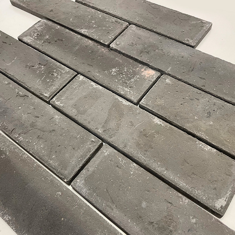 中式复古园林工程小青砖片切片图片