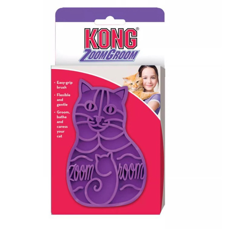 kong天然橡胶猫梳子去浮毛猫咪狗狗按摩梳子针梳猫毛清理神器