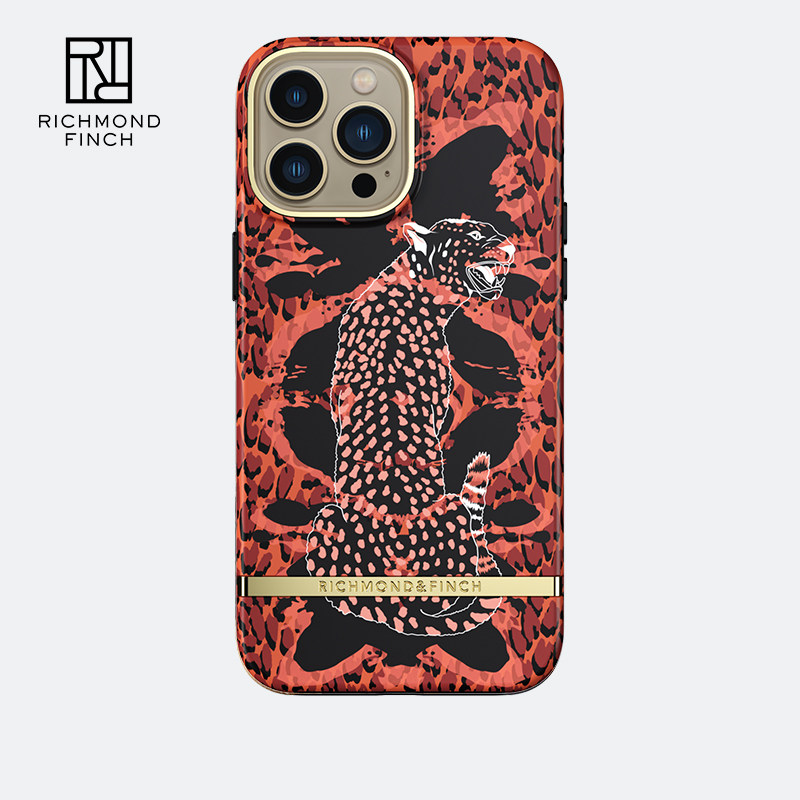 richmondfinch新款摩登焰火豹适用iphone13promax苹果手机壳防摔