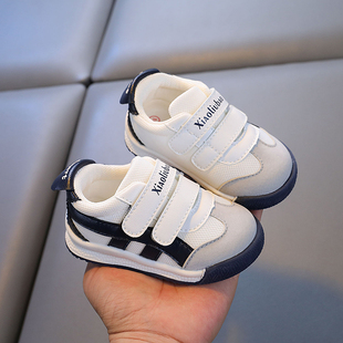 小溜宝男宝宝女春季网面学步鞋婴儿鞋0一1-3岁春秋幼儿透气技能鞋