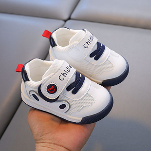 小溜宝春秋季宝宝鞋子女宝软底婴儿学步鞋童鞋男童1到3岁儿童板鞋