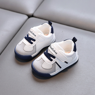 小溜宝婴儿鞋宝宝秋季学步鞋软底防滑防撞包头鞋男女同款