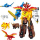 百兽大合体变形机甲神兽玩具金刚归来男孩益智百变神牛狼神狮子鹰