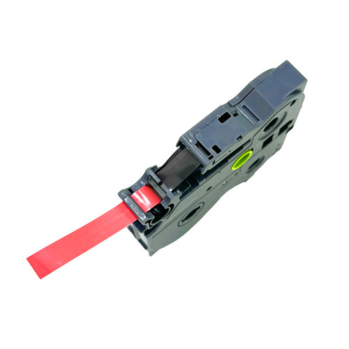 丽标(capelabel) LBZe-421 9mm*8m 标签色带 红底/黑字 （计价单位：个） 适用兄弟PT-D200