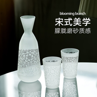 耐热玻璃杯高颜值家用耐高温玻璃冷水壶凉水壶喝水杯玻璃水杯套装