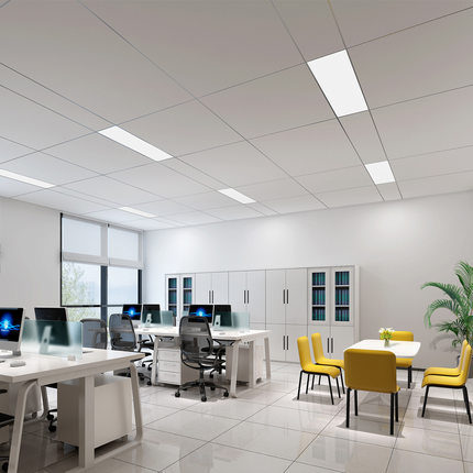 美规办公集成灯嵌入式铝扣板灯卫生间厨房灯超薄led面板灯平板灯