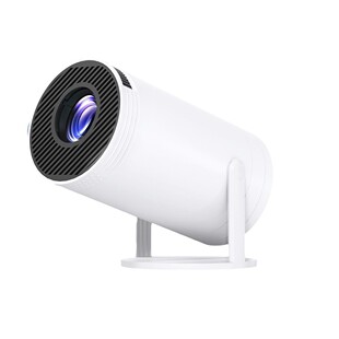 跨境爆款现货HY300投影仪炮筒迷你便携投影儀1080P家用小型投影机