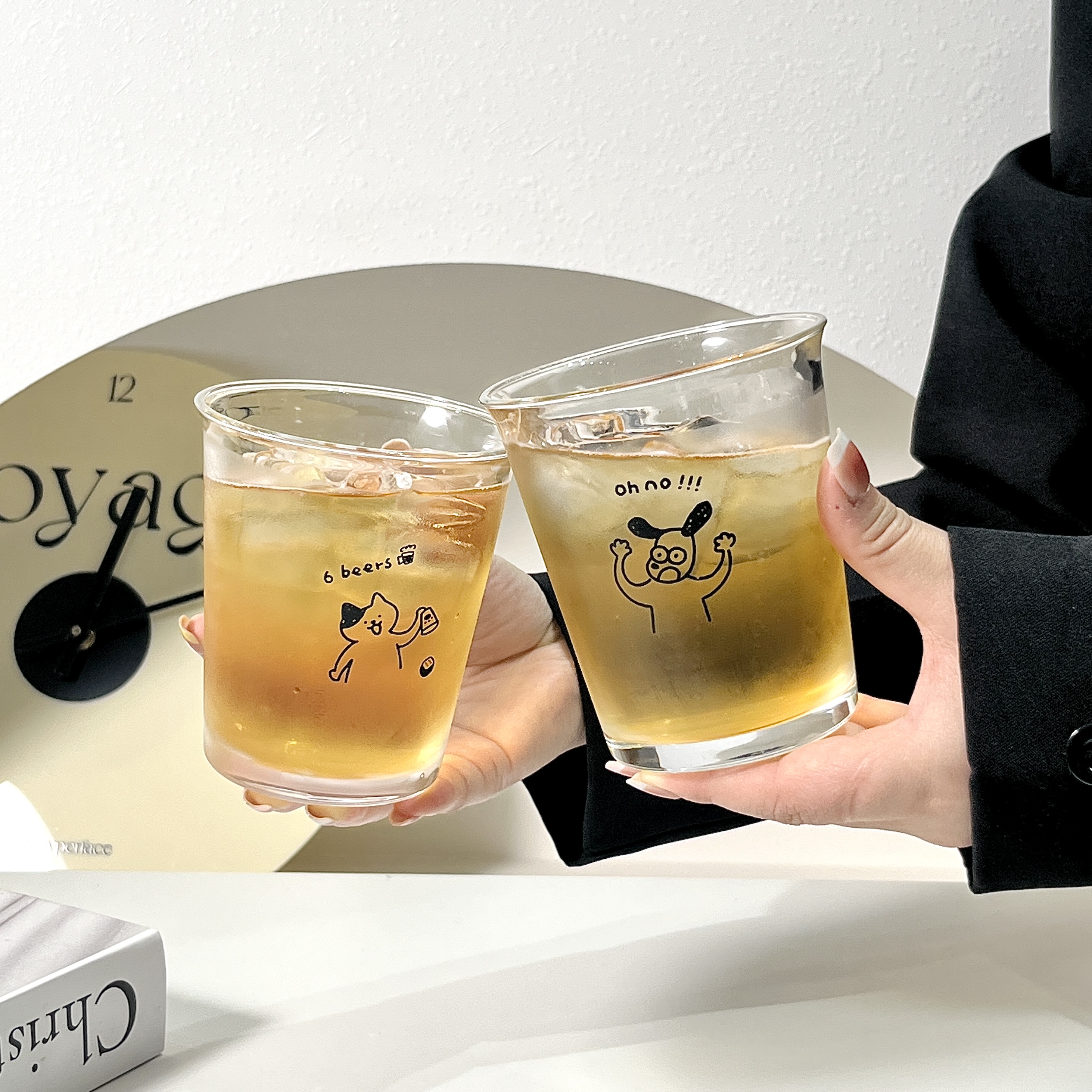 ins原创可爱小猫啤酒杯反口杯