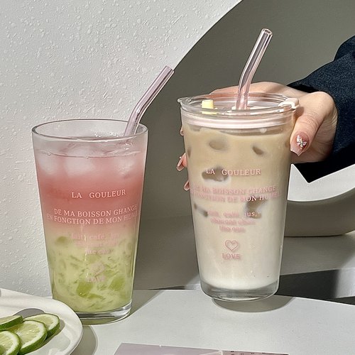 韩国情侣大容量简约ins吸管水杯