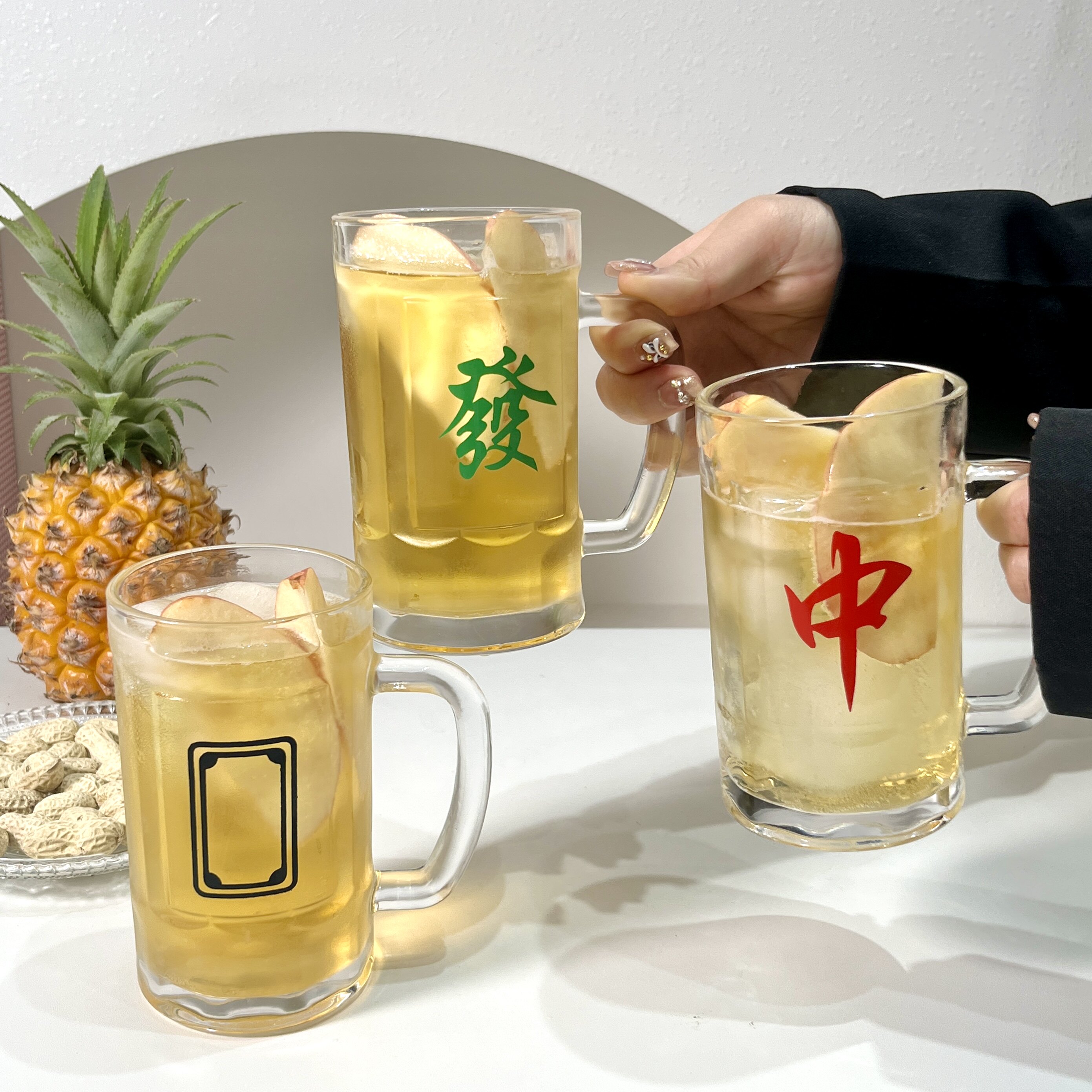 棋牌室茶楼茶杯耐高温玻璃杯