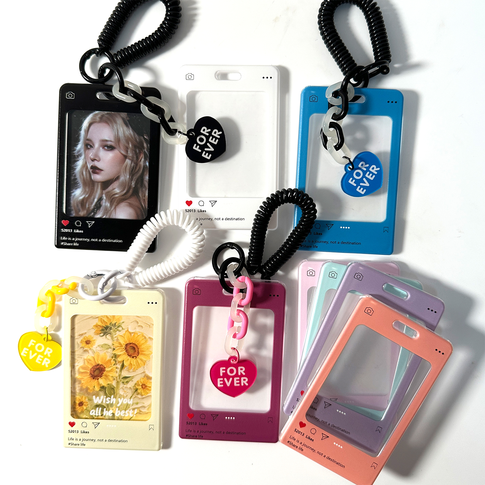 亚克力透明卡套ins风爱豆明星