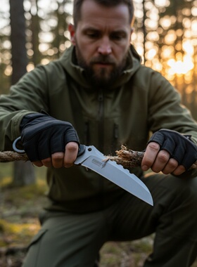 手把肉刀水果刀手扒肉多功能露营钓鱼割肉餐刀家用吃羊排烧烤刀具