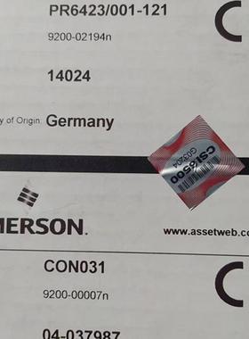EPRO传感器PR6426/000-030 CON21/916-120 9200-04011 9610-0001N
