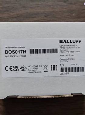 全新原装正品 巴鲁夫 BOS017H 光电开关 BOS 23议价