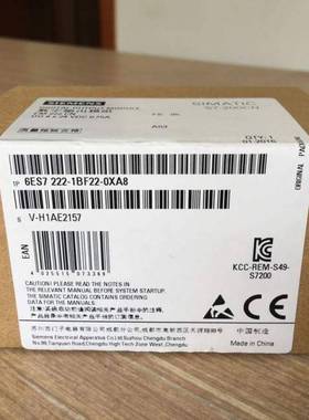 6ES7222-1BF22-0XA8西门子CPU221输入输出模块6ES7222-1BF22-0XA8