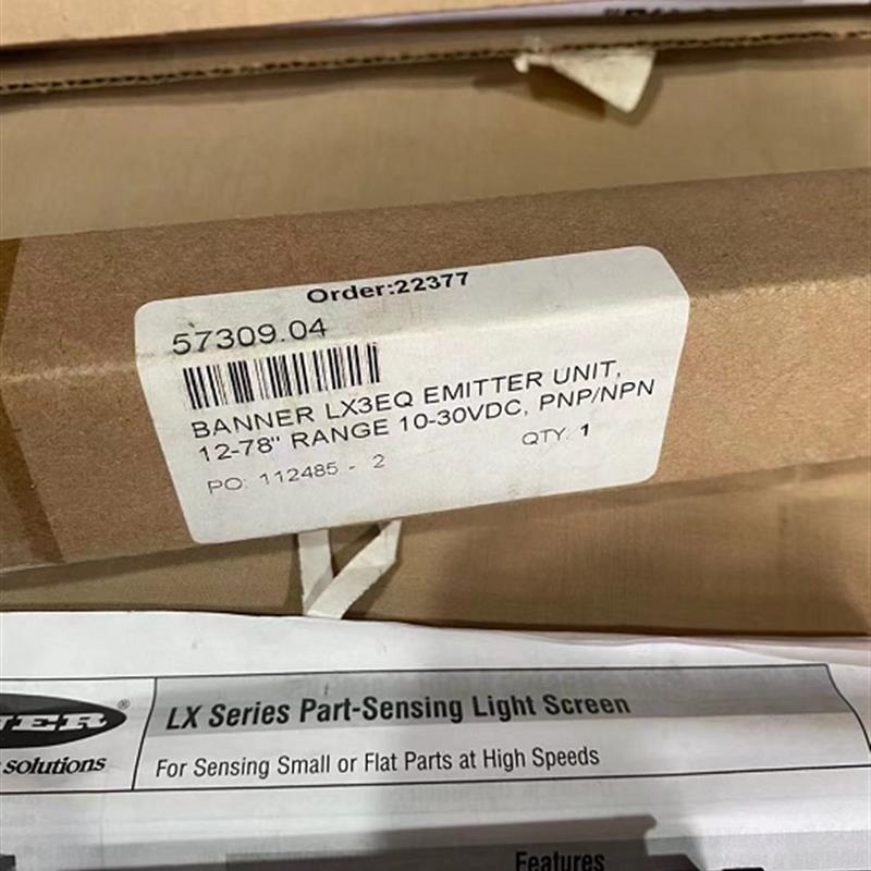 全新原装美国邦纳BANNER小部件测量光幕LX3EQ LX3RQ 57309.04