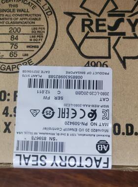 2080-LC20-20QBB 模块 PLC控制器罗克韦尔处理器2080LC2020QBB