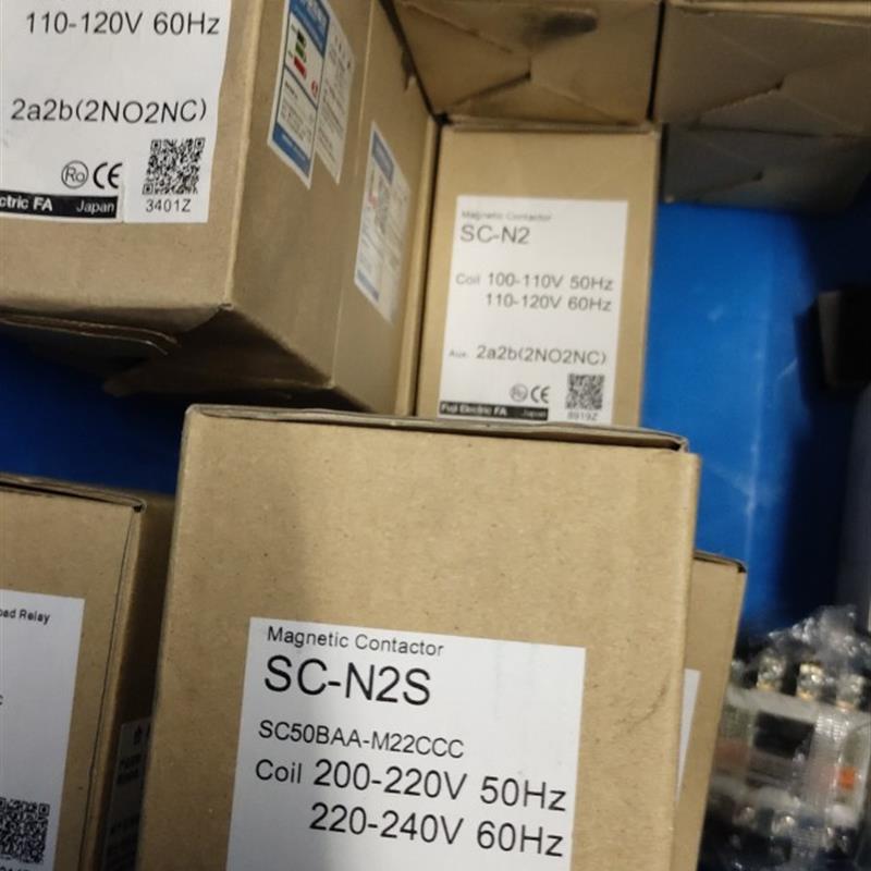 FUJI交流接触器SC-N2S(线圈,200-220V,2NO2NC)