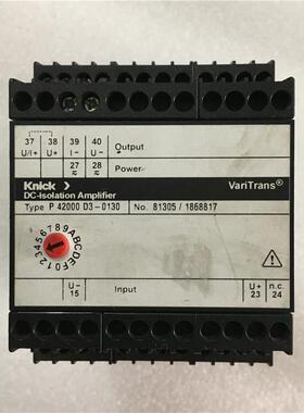 德国knick科伲可隔离放大器 P42000D3-0130 81305/1868817 9成新
