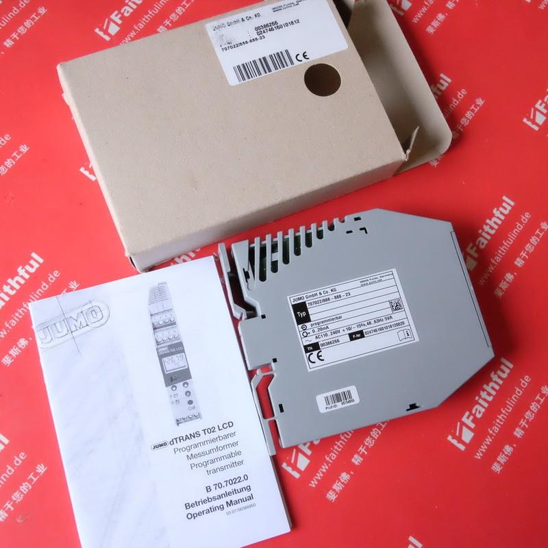 JUMO 00386266 久茂变送器 dTRANS T02 LCD 707022/8888-888-23