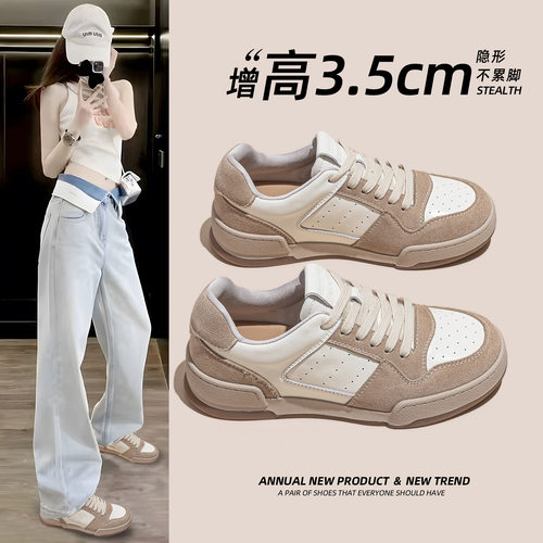 真皮复古德训鞋女舒适不累脚