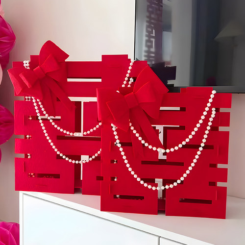 俏尚结婚立体喜字摆件婚房装饰