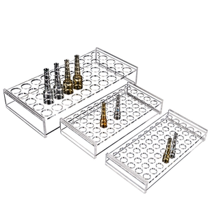 荣码有机玻璃安瓿瓶架 50孔1/2/5/10/20ml 实验室亚克力样品瓶架 支持定制