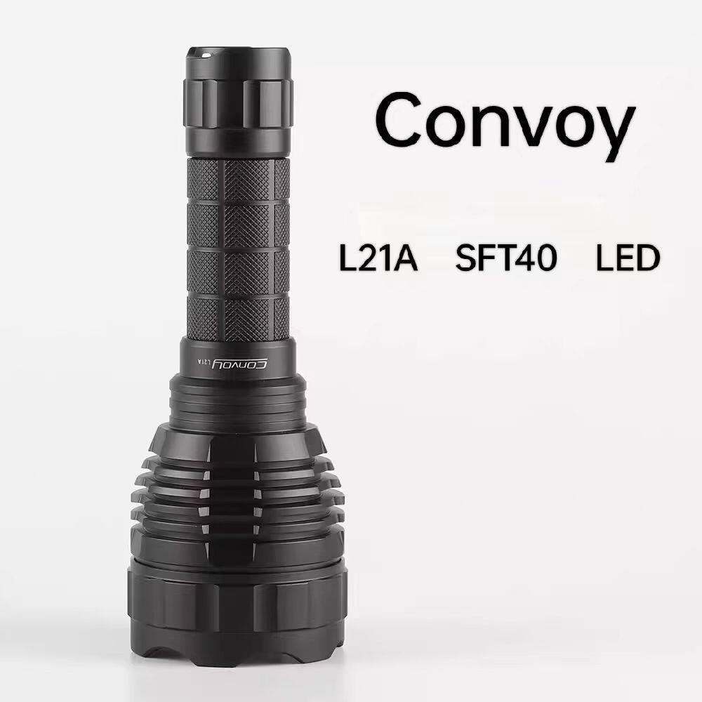 Convoy手电筒黑色L21A -SFT40 强光LED远射27100野外游玩徒步巡逻